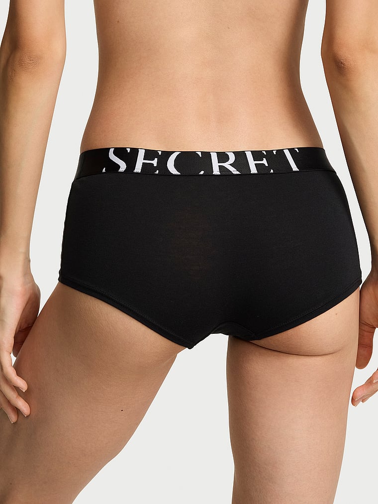 Logo Cotton Boyshort Panty