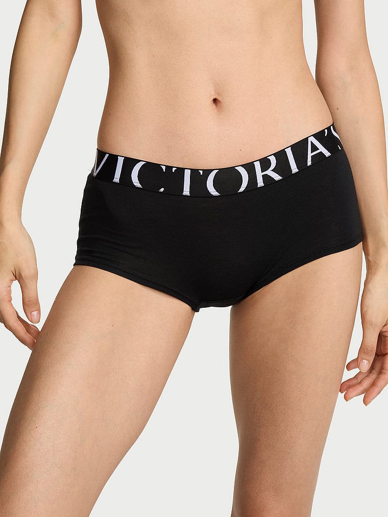 Logo Cotton Boyshort Panty