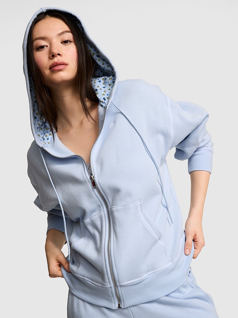 Berry Full Zip Hooded Sweatshirt