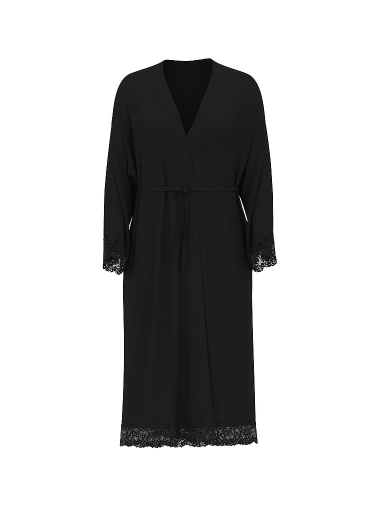 SoSoft™ Modal Lace-Trim Robe