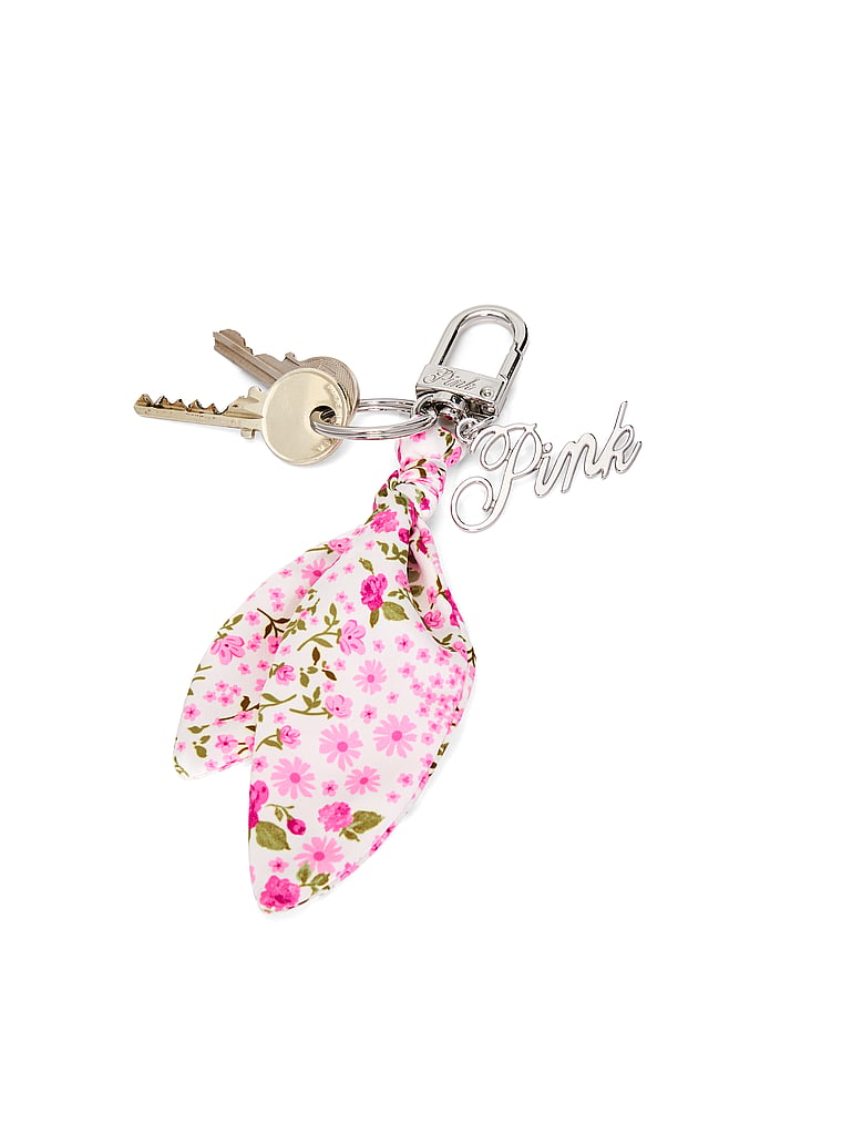 PINK Dog Carabiner Clip, Pink Floral, onModelBack, 2 of 2