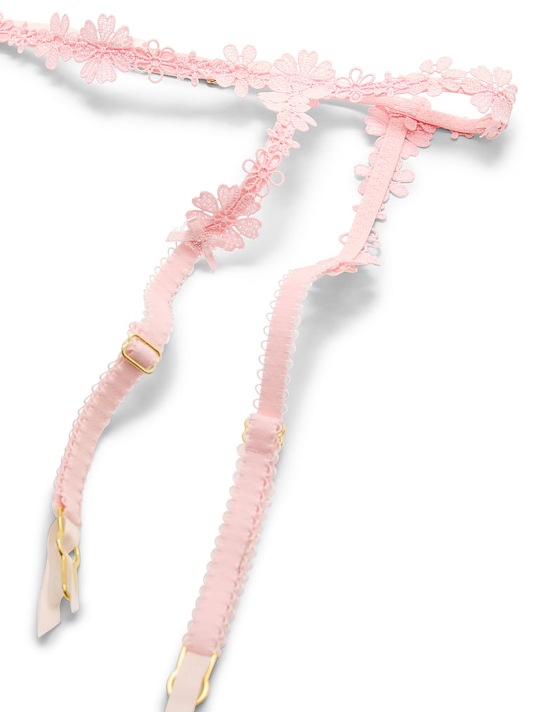 Victoria's Secret, Dream Angels Blossom Embroidery Garter Belt, Blossom Embroidery, detail, 4 of 4