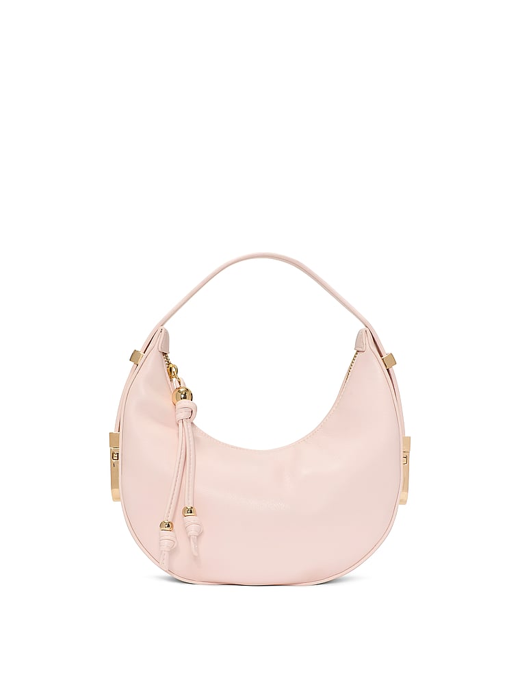 Victoria's Secret, Victoria's Secret Small Crescent Bag, Pink, onModelBack, 2 of 4