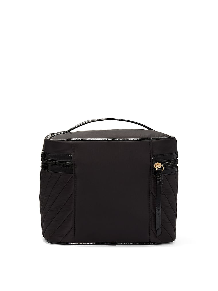 Victoria's Secret, Victoria's Secret 4-Piece Makeup Bag Set, Black, onModelBack, 2 of 3