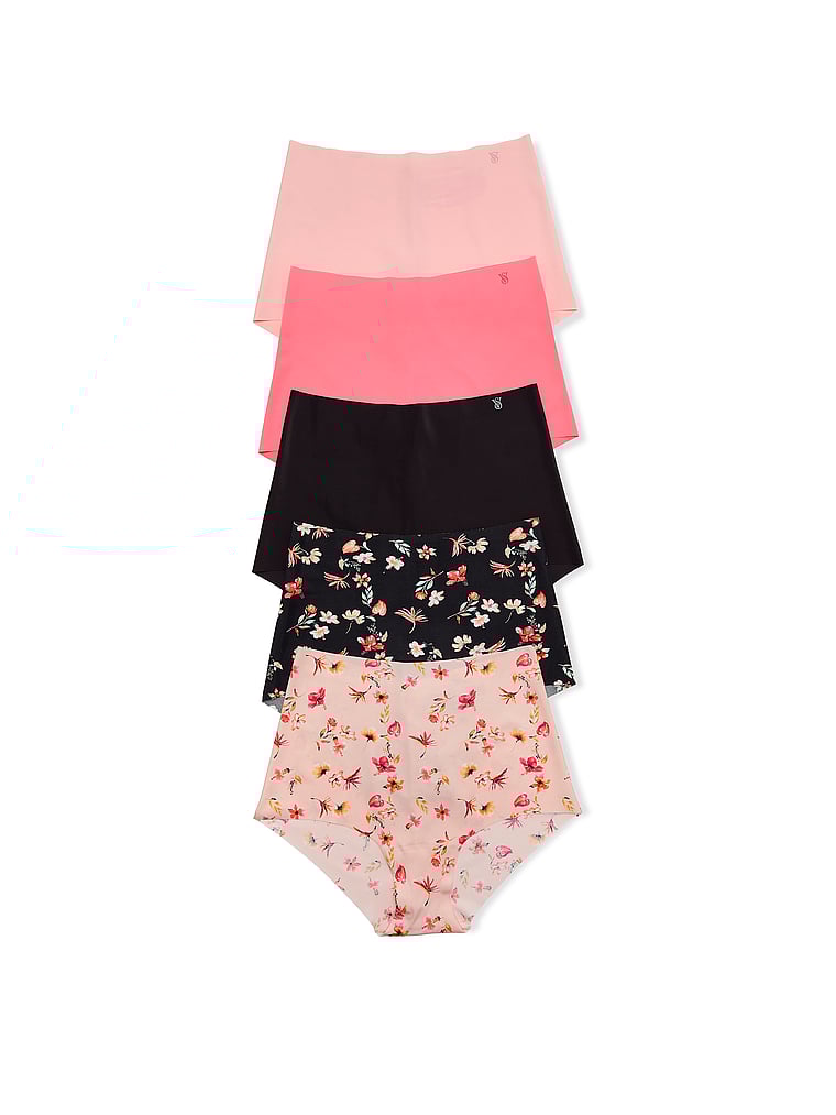 Victoria's Secret, Victoria's Secret 5-Pack No-Show Modern Brief Panties, Multi, offModelFront, 1 of 1