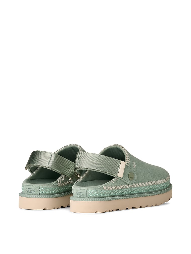 UGG® Goldenstar Meadow Accent Clog, Artichoke, onModelBack, 2 of 4