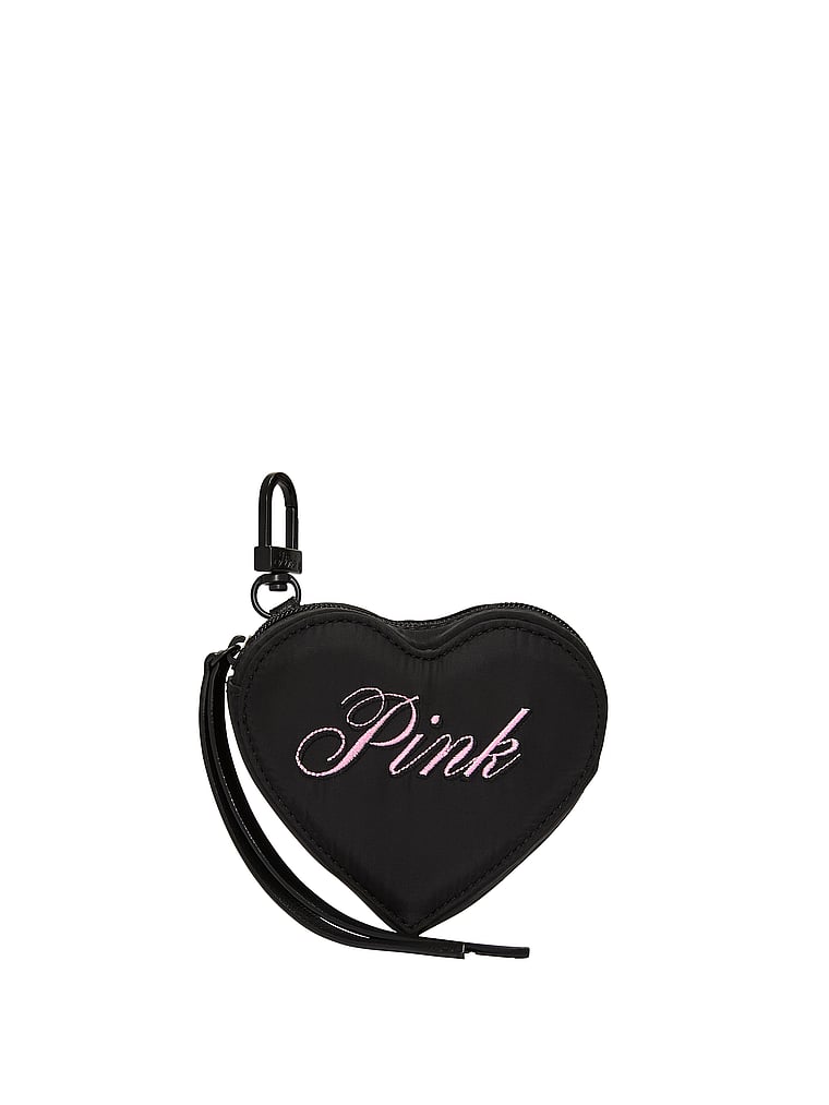 Buy Heart Pouch Keychain Charm, Dollhouse & Black Script - Order