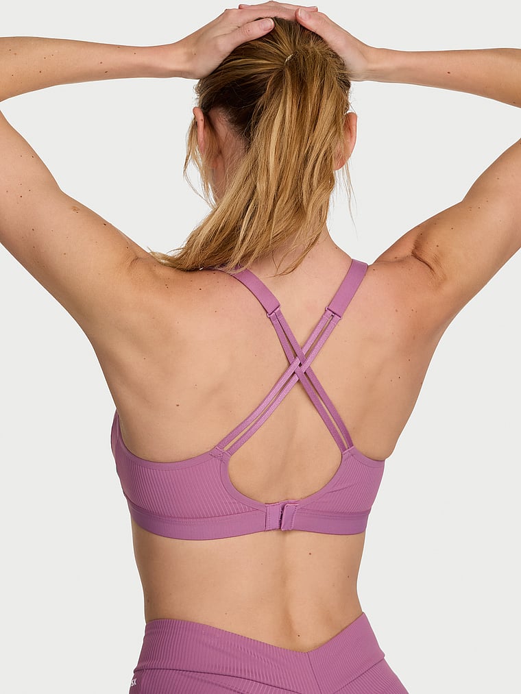 Victoria's Secret, VSX VSX Angel™ Sports Bra, Violet Frost, onModelSide, 3 of 5