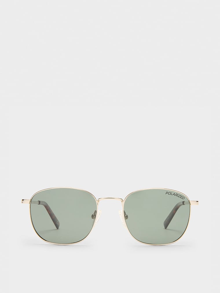 Le Specs Neptune Deux Sunglasses, Gold, onModelBack, 2 of 3