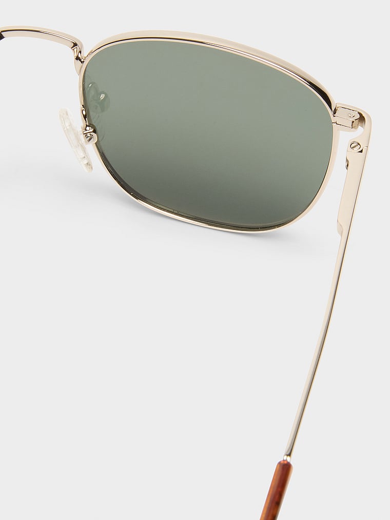 Le Specs Neptune Deux Sunglasses, Gold, onModelSide, 3 of 3