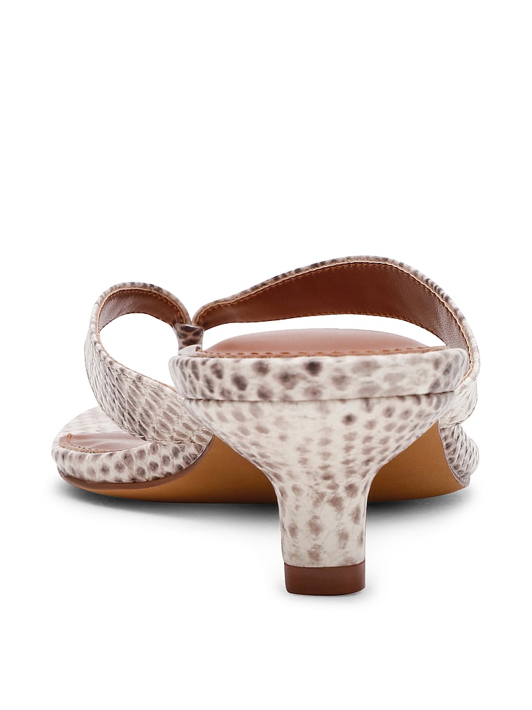 Steve Madden Tracie Kitten Heel, Natural Snake, onModelBack, 2 of 4