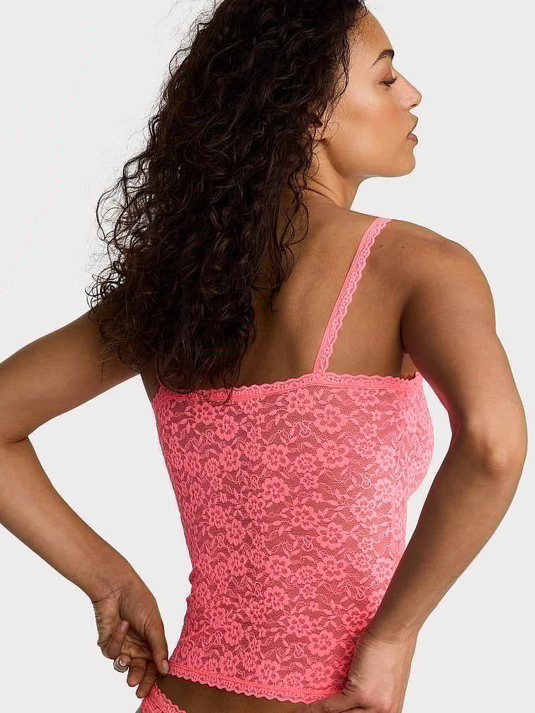 Victoria's Secret, Victoria's Secret Lacie Cami, Pink, onModelBack, 2 of 5