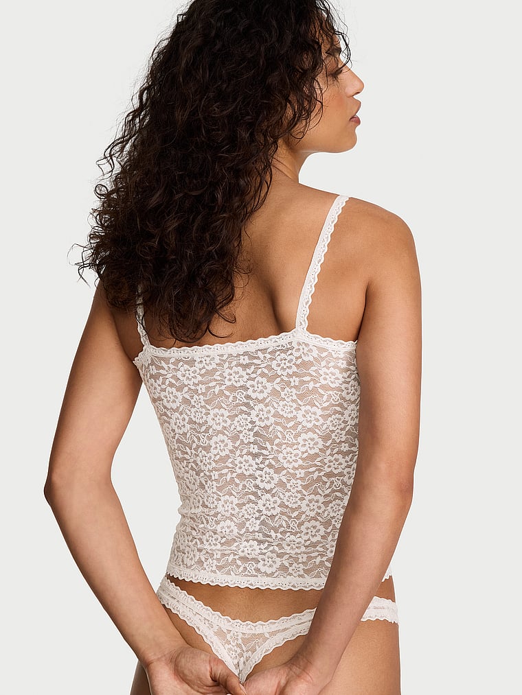 Victoria's Secret, Victoria's Secret Lacie Cami, Coconut White, onModelBack, 2 of 4