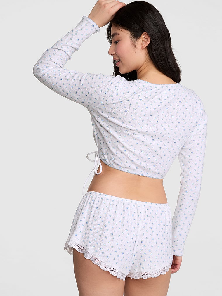 Mariposa Cotton Long Sleeve Wrap