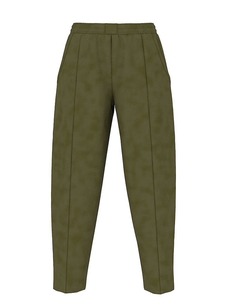 PINK Campus Fleece™ Seamed Barrel Sweatpants, Lizard Green, offModelFront, 4 of 4