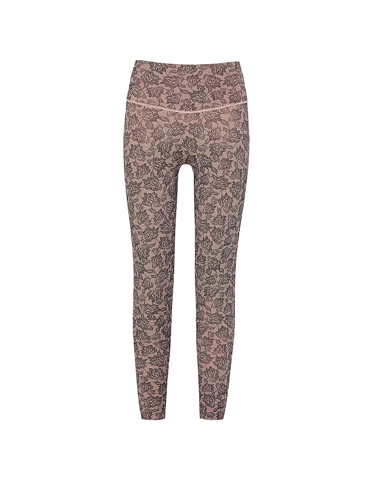 Victoria's Secret, VSX VSX Elevate™ Legging, Lace Print, offModelFront, 3 of 4