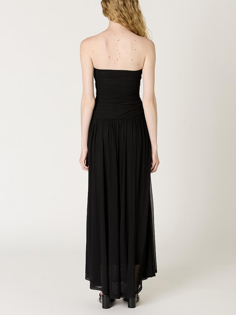 Victoria's Secret, Nia Beverly Dress, Black, onModelBack, 2 of 3