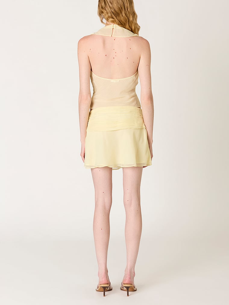 Victoria's Secret, Nia Cassia Skirt, Limon, onModelBack, 3 of 3