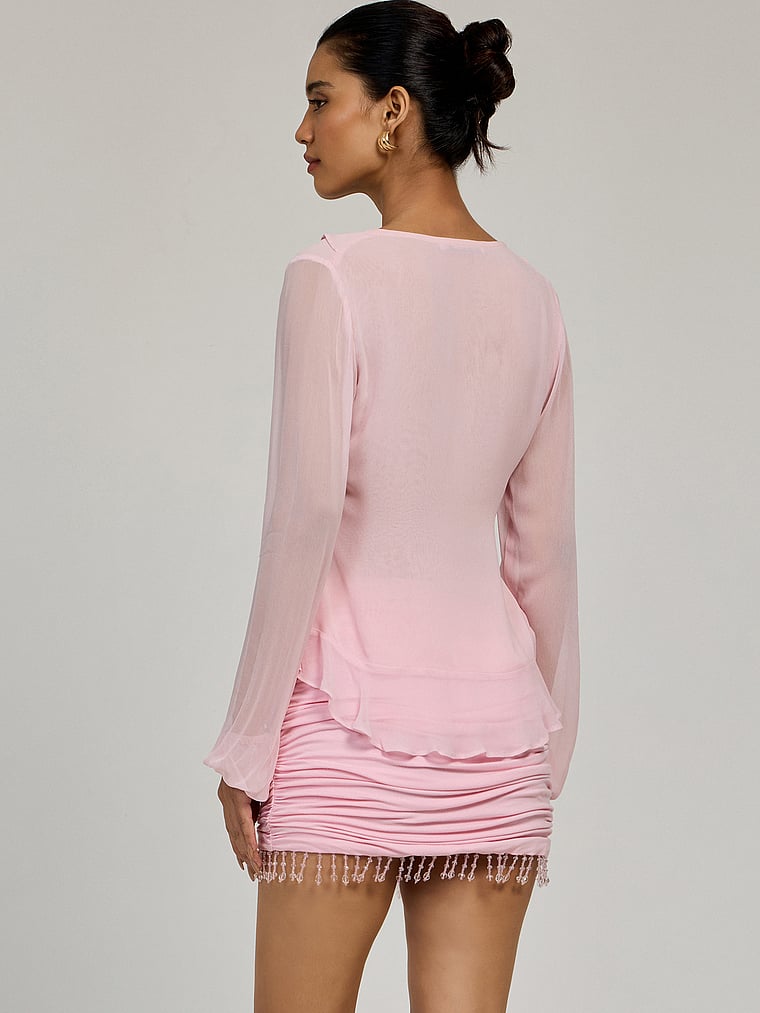 Victoria's Secret, Summer Away Selene Skirt, Cotton Candy, onModelBack, 3 of 3