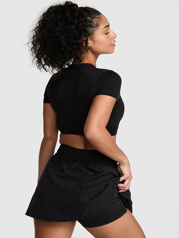 Tech Woven Asymmetrical Skort