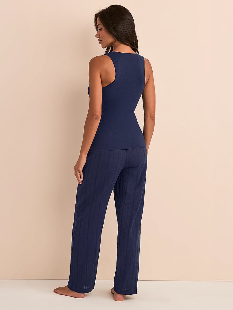 Victoria's Secret, Adore Me Kirsten Lounge Set, Medieval Blue, onModelBack, 2 of 2