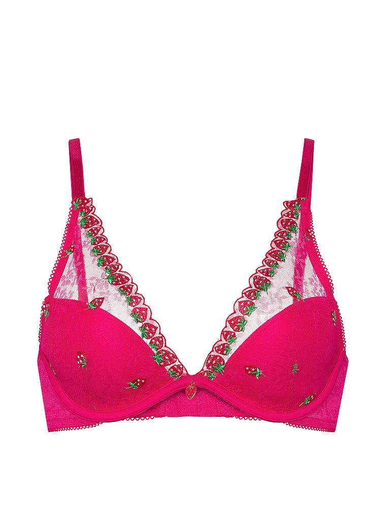 PINK Wink PINK Wink™ Lightly Lined Plunge Bra, Hot Stuff, offModelFront, 4 of 4