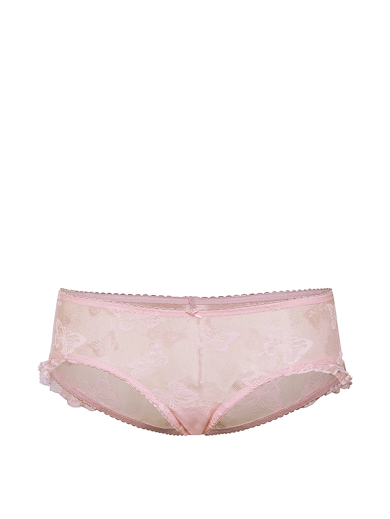 Victoria's Secret, The Lacie Butterfly Mesh Flutter Cheeky Panty, offModelFront, 3 of 3