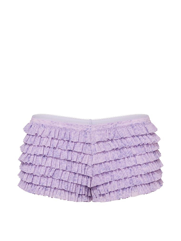 PINK GRWPINK™ Ruﬄe Bloomer Panty, Sweet Lavender Leo Print, offModelFront, 4 of 4