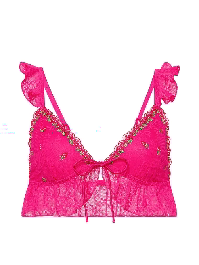 PINK Wink PINK Wink™ Unlined Triangle Bralette, Hot Stuff, offModelFront, 4 of 4
