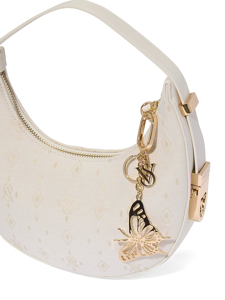 Victoria's Secret, Victoria's Secret Tassel Bag Charm Keychain, Gold Butterfly, onModelBack, 2 of 2