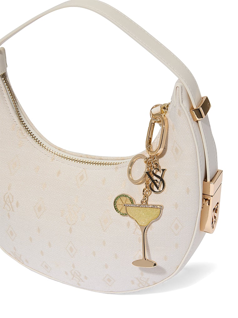 Victoria's Secret, Victoria's Secret Dangle Hearts Bag Charm Keychain, Drink Charm, onModelBack, 2 of 2