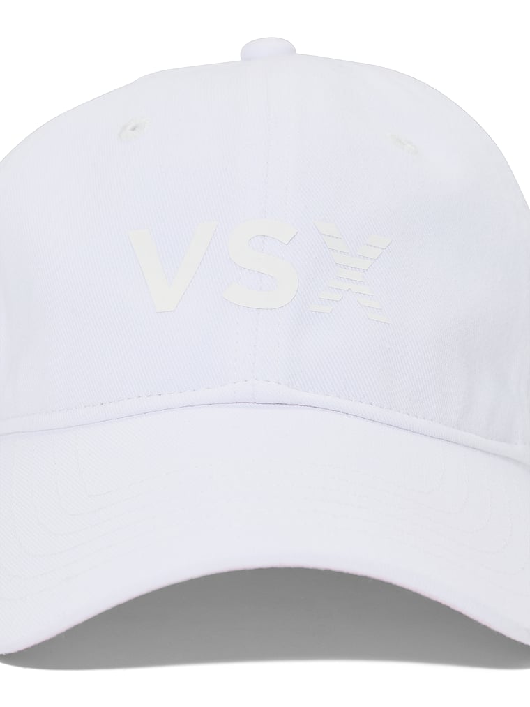 Victoria's Secret, Victoria's Secret VSX Baseball Cap, White, detail, 4 of 4