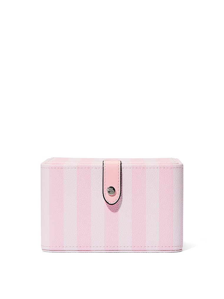 Victoria's Secret, Victoria's Secret Jewelry Box Travel Case, Heritage Stripe, onModelFront, 1 of 3