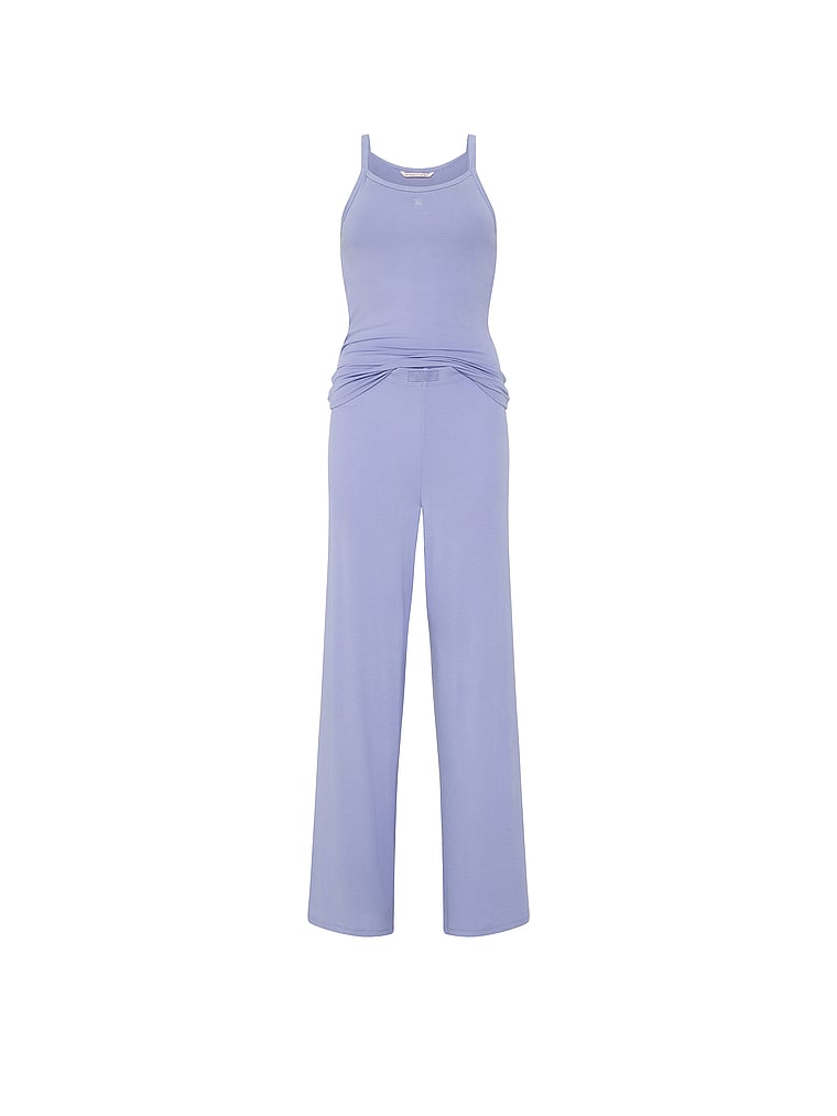 Buy SoSoft™ Modal Ribbed Tank & Pants Set, Black - Order Pajamas