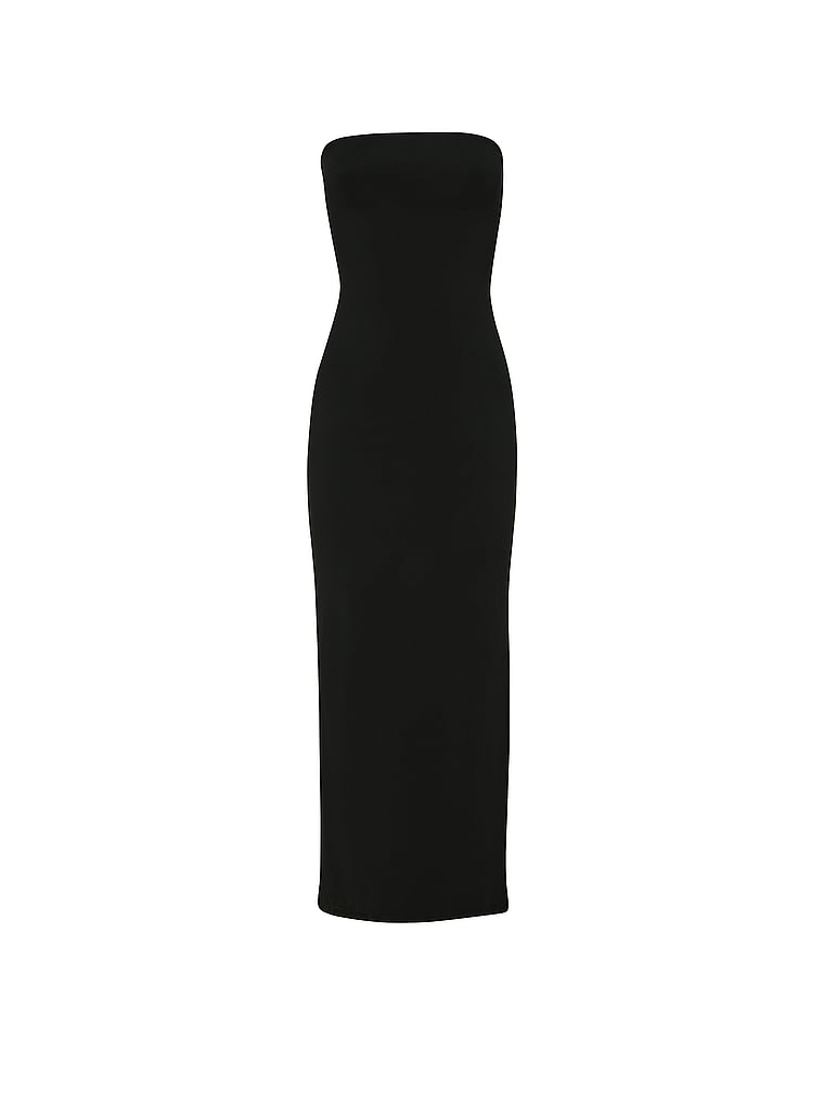 PINK PINK Base Stretch™ Convertible Tube Dress, Pure Black, offModelFront, 3 of 4