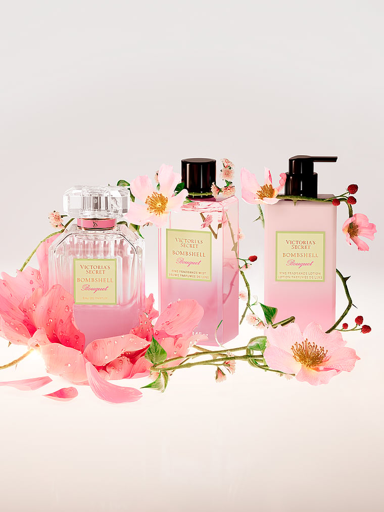 Victoria's Secret, Fine Fragrance Very Sexy Scarlet Mini Fine Fragrance Mist, Bombshell Bouquet, offModelFront, 3 of 5