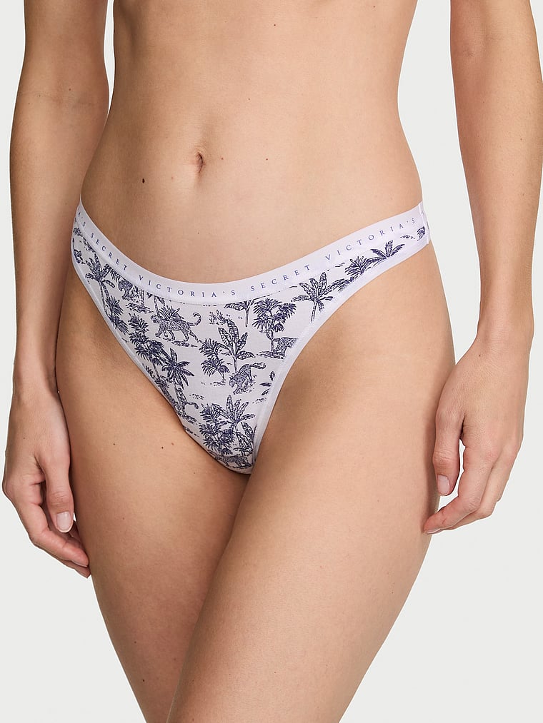 Ultra-Fine Modal High-Leg Scoop Thong Panty