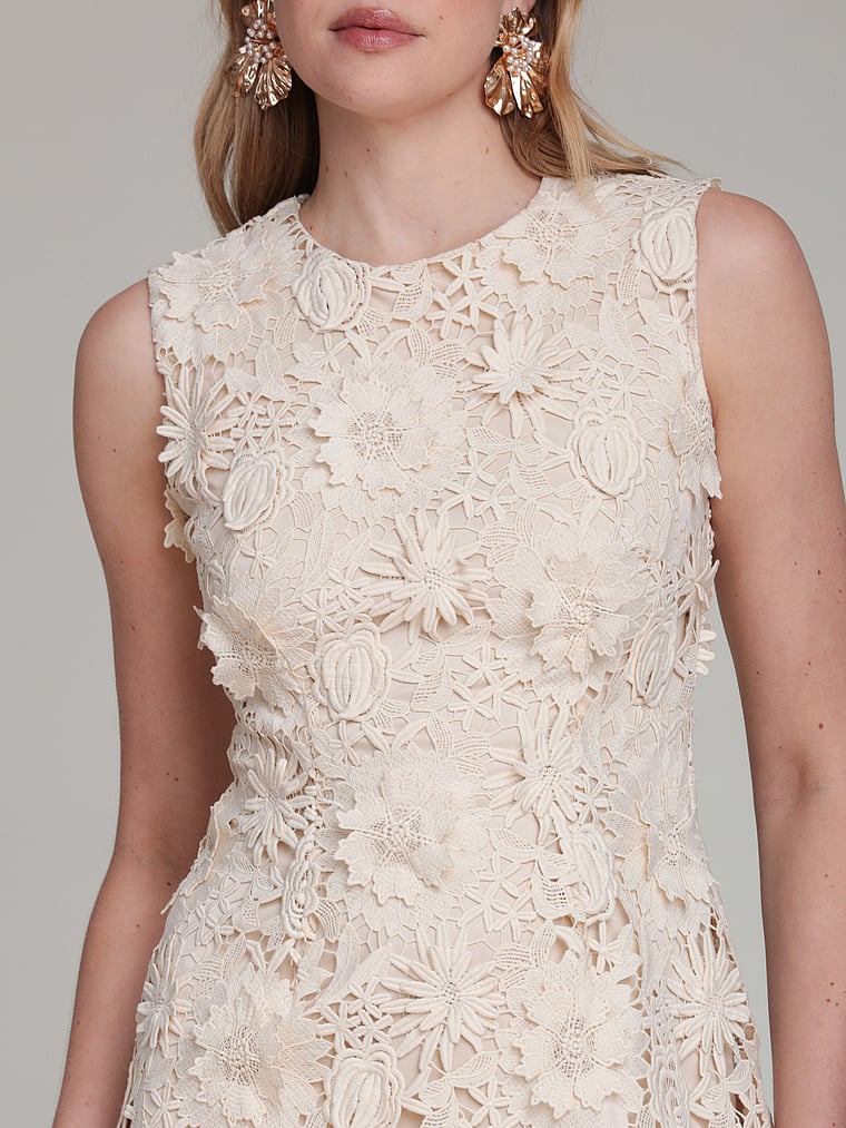 Floral Lace Mini Dress