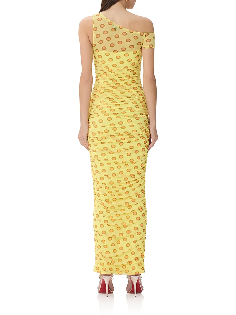 Victoria's Secret, AFRM Biona Dress, Deco Dot, onModelBack, 2 of 3