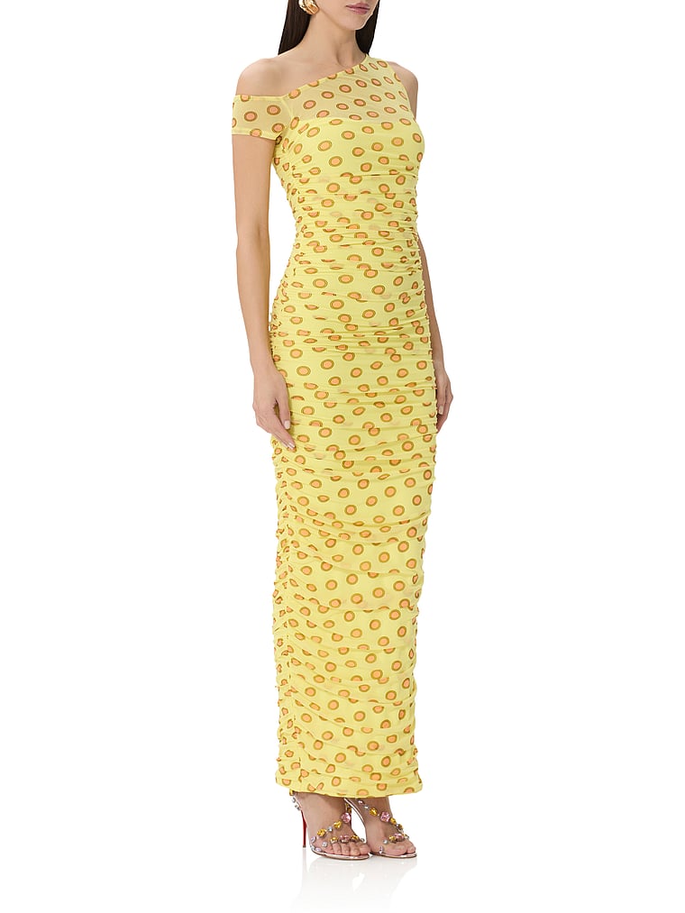 Victoria's Secret, AFRM Biona Dress, Deco Dot, onModelSide, 3 of 3