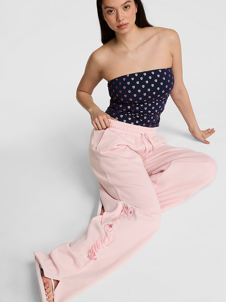 Campus Fleece™ Wide-Leg Split-Hem Sweatpants