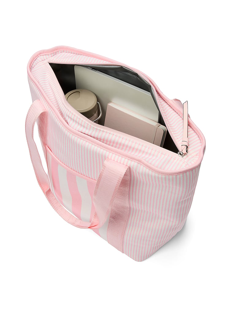 Victoria's Secret, Victoria's Secret Heritage Stripe Cooler Tote Bag, Heritage Stripe, detail, 6 of 6