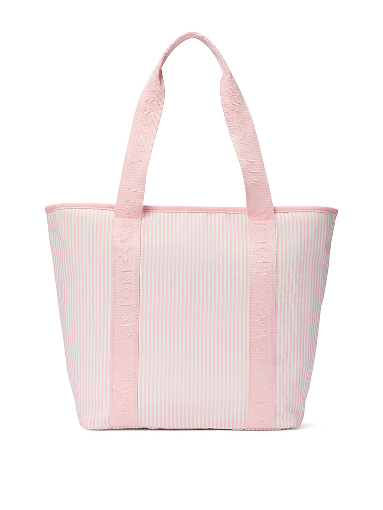 Victoria's Secret, Victoria's Secret Heritage Stripe Cooler Tote Bag, Heritage Stripe, offModelFront, 4 of 6