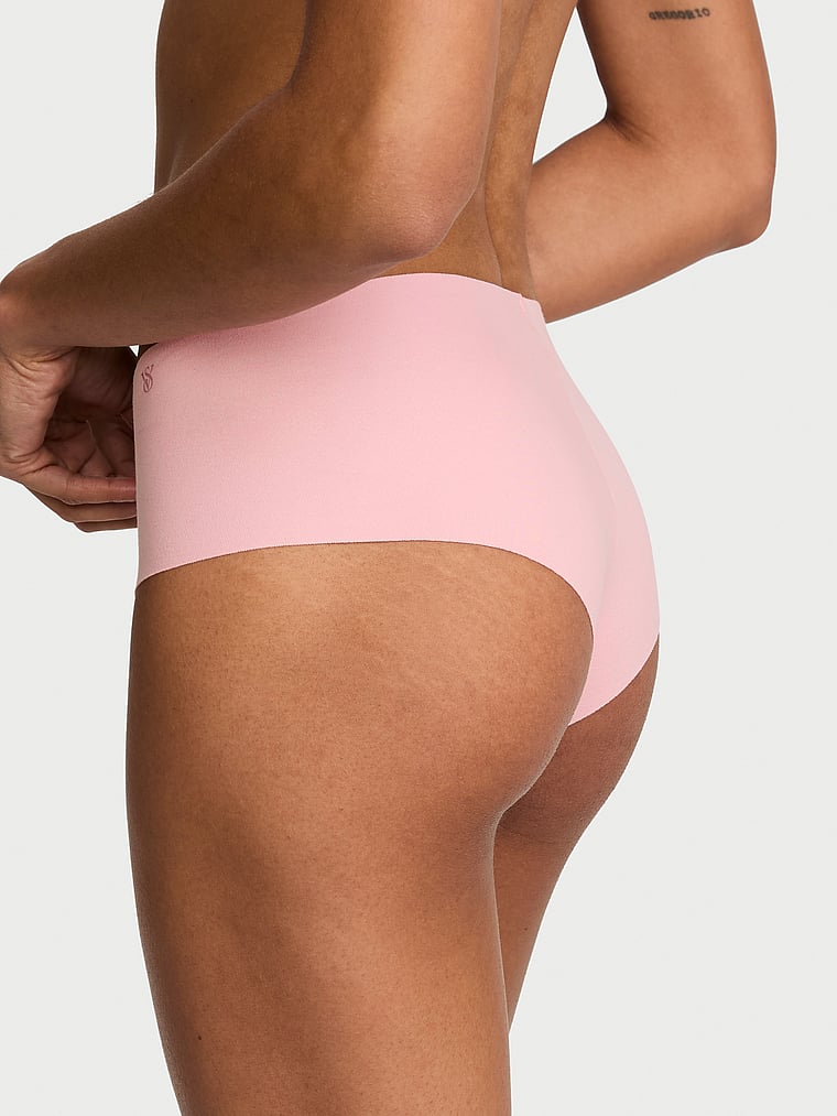 Victoria's Secret, No-Show No-Show Cheeky Panty, Chalk Rose, onModelBack, 2 of 3 Anyeline is 5'10" or 178cm and wears Small