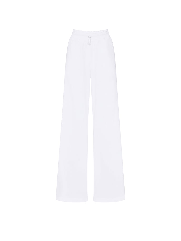 Victoria's Secret, VSX VSX ActiveFlex Wide-Leg Pant, VS White, offModelFront, 3 of 3