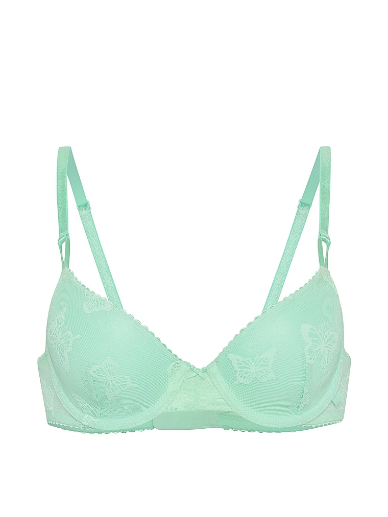Sexy Tee Butterfly Mesh Lightly Lined Demi Bra