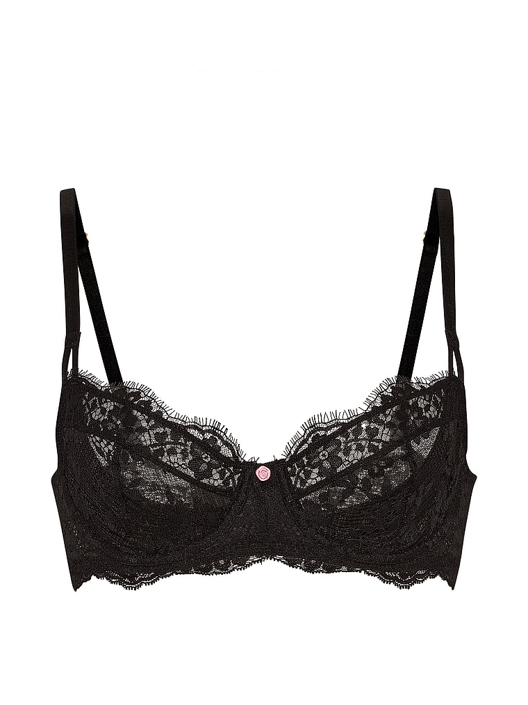 Lace Unlined Full-Coverage Balconette Bra