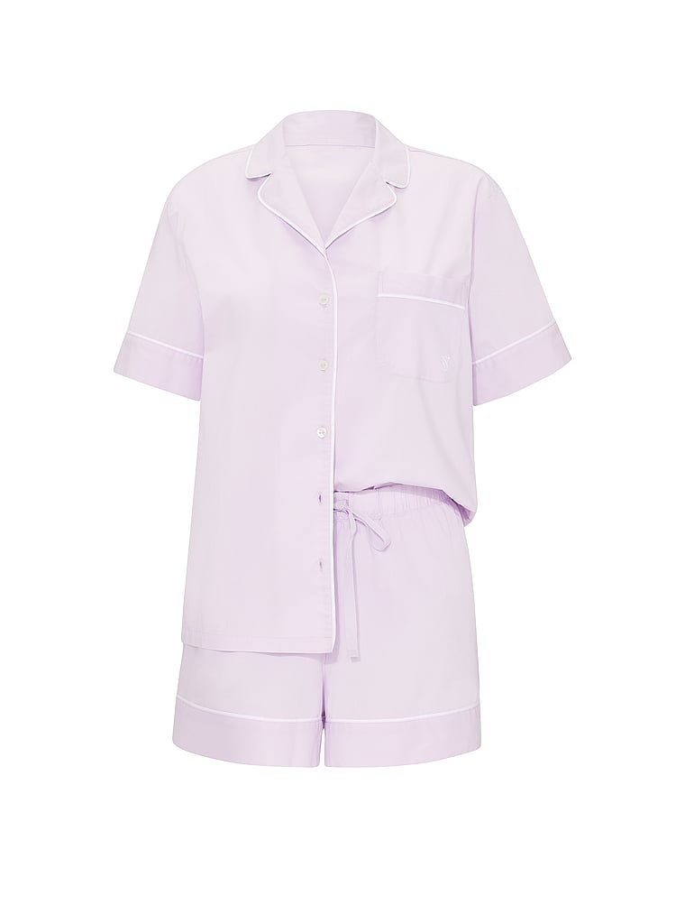 Victoria's Secret, Victoria's Secret Heritage Cotton Short Pajama Set, Perfume, offModelFront, 3 of 4