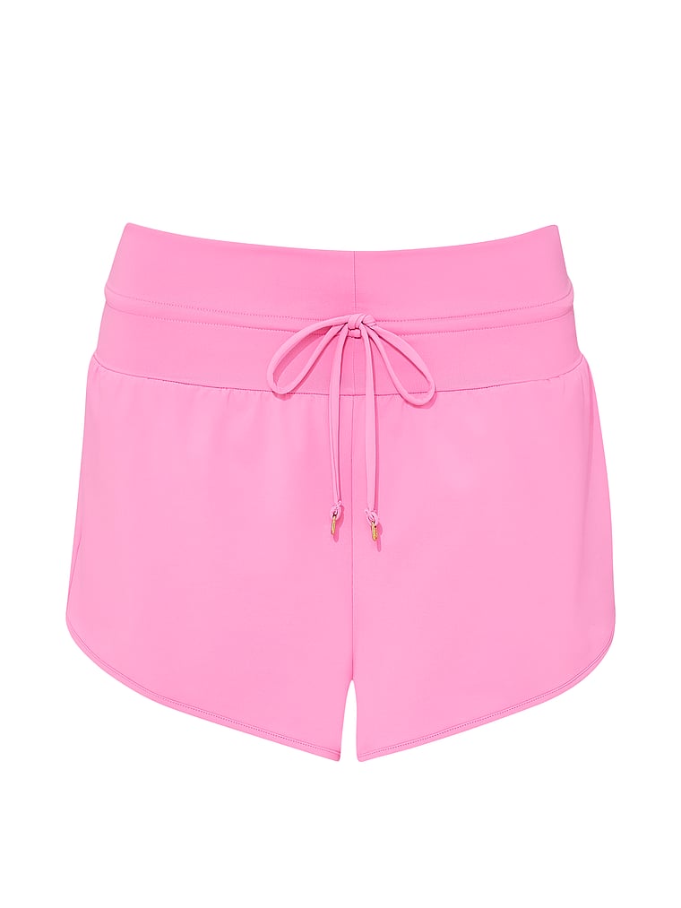 Victoria's Secret, Victoria's Secret Swim Beachwear Swim Shorts, Pink Sugar, offModelFront, 3 of 3