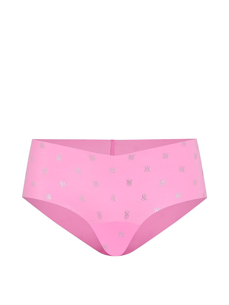 Victoria's Secret, No-Show No-Show Daisy Lace Cheeky Panty, Pink Sugar Vs Foil, offModelFront, 3 of 3